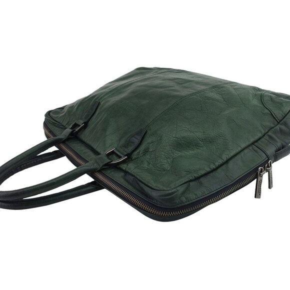 Burberry Handbags - BURBERRY BLACK LABEL Business bag green Women Authentic secondhand